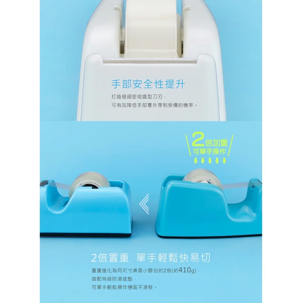 【本丸子文具小舖】力大牌 03946勻硯‧輕快切專利膠台TD6 小膠台 膠帶台-細節圖3