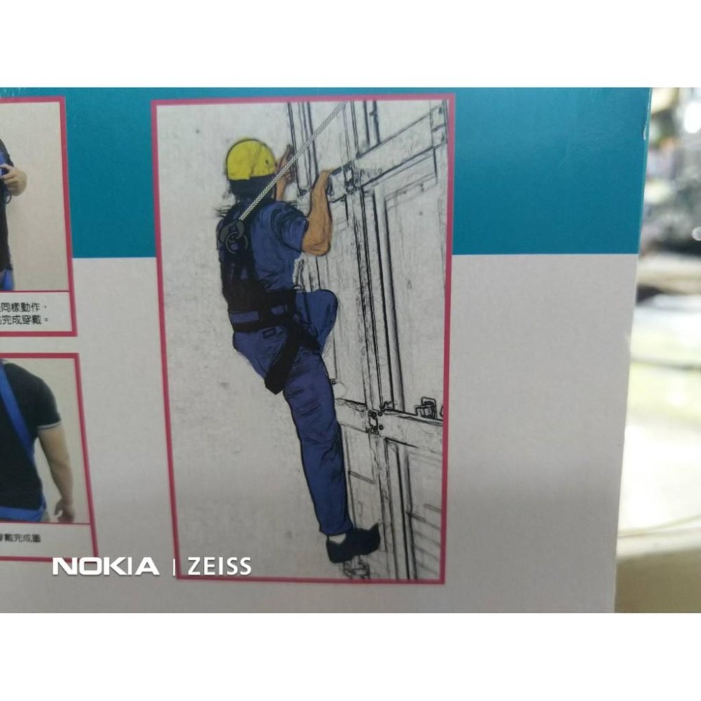 ✪金師父✪背負式 降落傘式 高空作業 登山 編織 安全帶 安全吊帶  雙大鉤-細節圖5