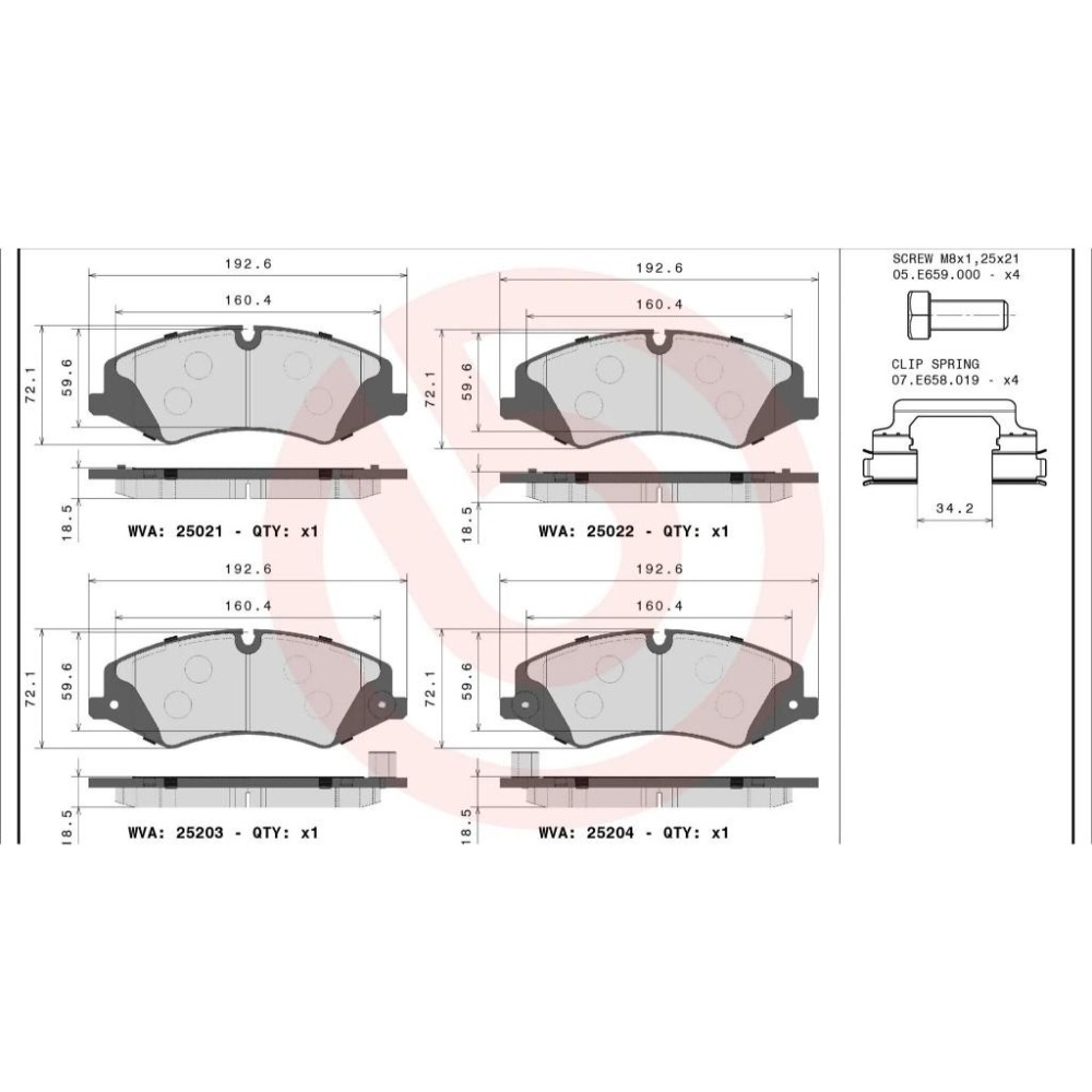 [BW汽材] LAND ROVER DISCOVERY 4 5 RANGE ROVER 4 BREMBO 陶瓷 前來令片-細節圖2