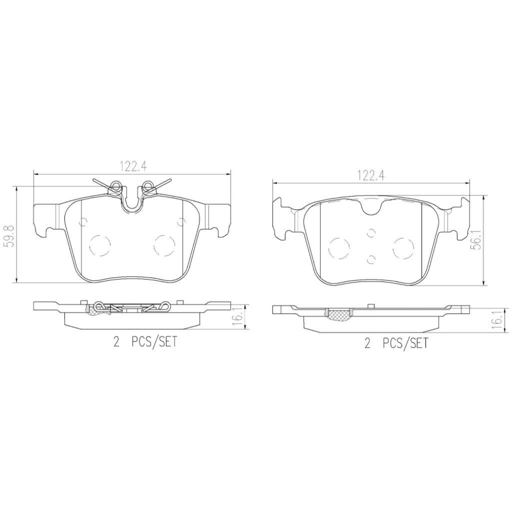[BW汽材] LAND ROVER DISCOVERY SPORT EVOQUE Brembo 陶瓷 前後來令片 煞車皮-細節圖2