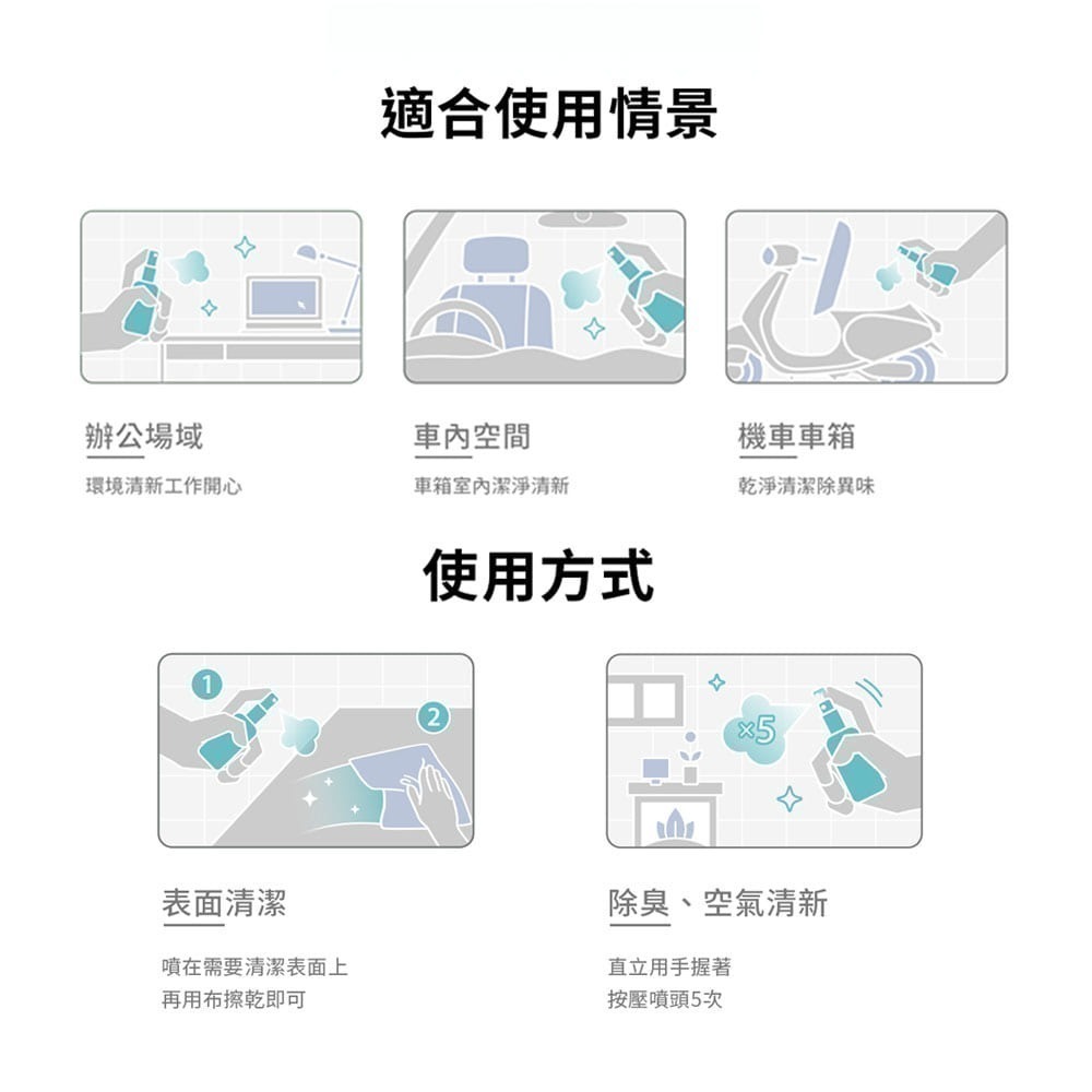 Callington Fresh+Clean 3合1清潔除臭空氣清新劑 (2入/盒)-細節圖4