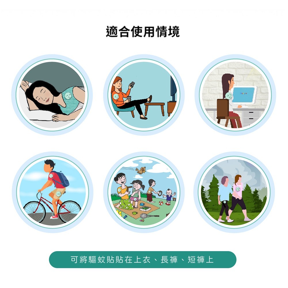 Cloversoft 快樂福天然精油驅蚊貼 (10入/盒)-細節圖5