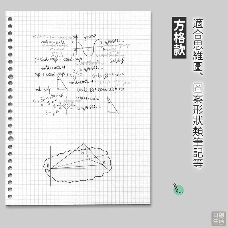 活頁紙 活頁本 20孔 26孔 B5 A5活頁夾 活頁夾 筆記本 記事本 手帳 學生 辦公室 事務用品 文具-細節圖5