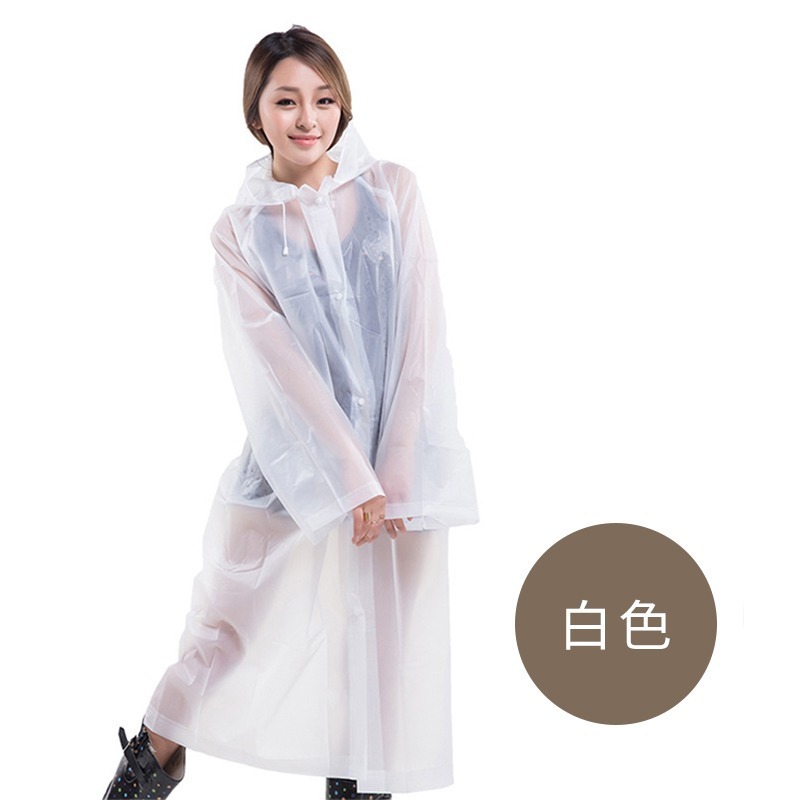 【限時購】輕便雨衣 EVA環保材質 均碼 果凍雨衣 加厚衣料 透明雨衣 防風衣 可重複使用 雨具 灰色雨衣 日創生活-細節圖6