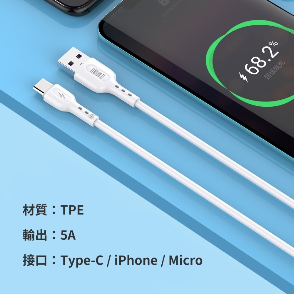 5A 手機充電 充電線 手機充電 Micro iphone type-C Lightnin 日創生活-細節圖5