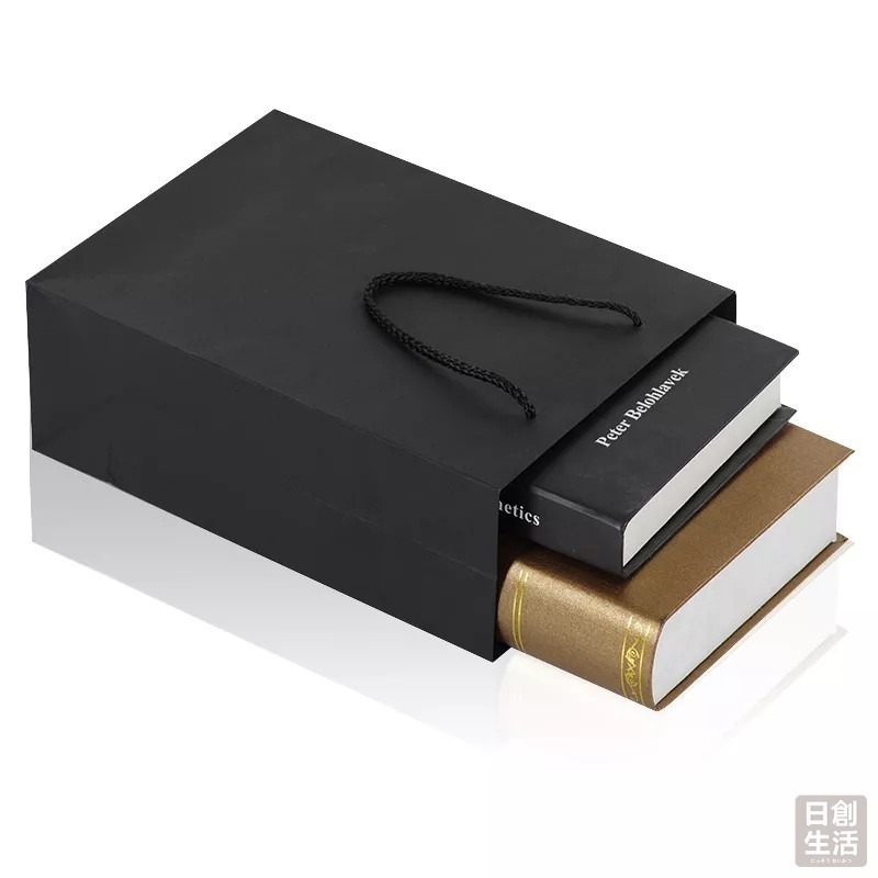 黑色紙袋 含稅 禮品袋 手提袋 包裝袋 文具袋 禮物袋 袋子 婚禮紙袋 手提 紙袋 批發 日創生活-細節圖2