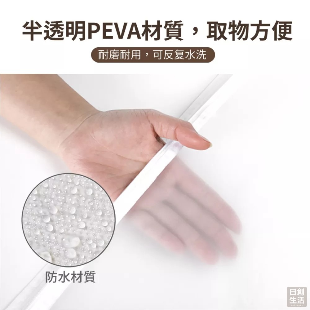 衣物防塵套 拉鍊款 防塵罩 衣服收納 防塵袋 衣物防塵 防塵套 防塵 衣物 收納 衣物袋 日創生活-細節圖6
