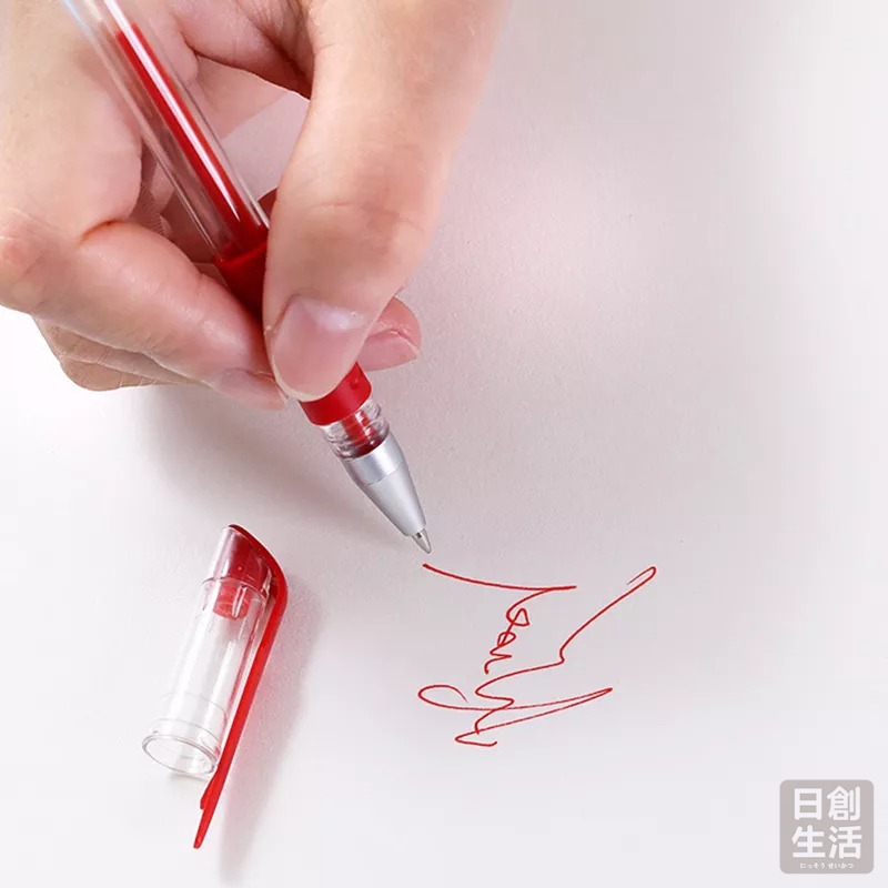 中性筆 原子筆 0.5mm 水性筆 原珠筆 辦公用品 紅筆 藍筆 黑筆 文具 畢業禮物 學生 批發 日創生活-細節圖6