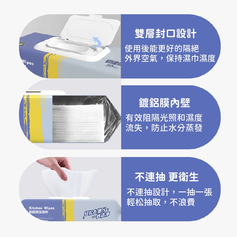 超大包 廚房濕紙巾 80抽 廚房清潔濕紙巾 廚房紙巾 居家清潔抹布 清潔紙巾 去油濕紙巾 拋棄式抹布 濕紙巾-細節圖4