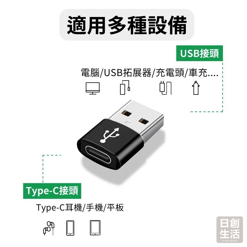 Type-C轉USB轉接頭 安卓 Type C 轉接 充電線 轉換頭-細節圖2