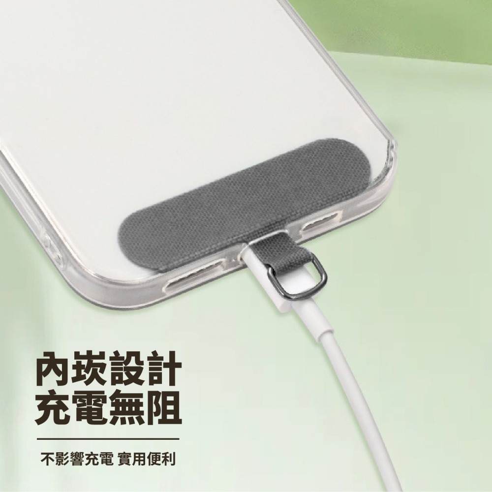 手機殼掛繩夾片 固定片 固定卡片 加強版 不易斷 金屬扣環 超薄 不影響充電 墊片 通用 吊繩掛片 免掛繩孔-細節圖4