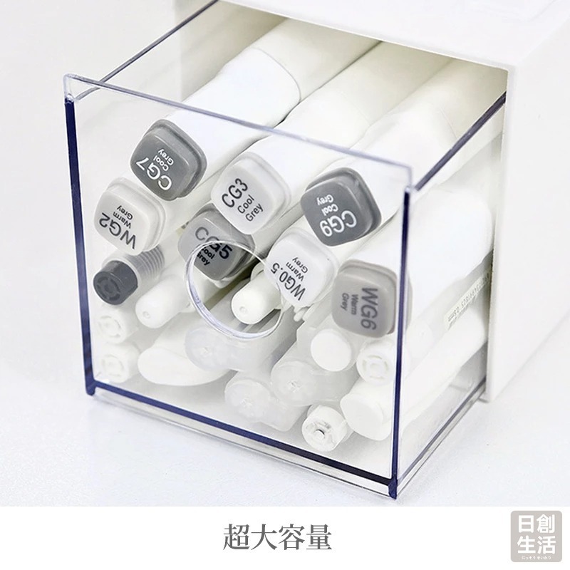 桌上收納抽屜 抽屜收納盒 抽屜式收納盒 桌上型收納 辦公室文具收納 收納盒抽屜 單格抽屜盒 桌上收納-細節圖5