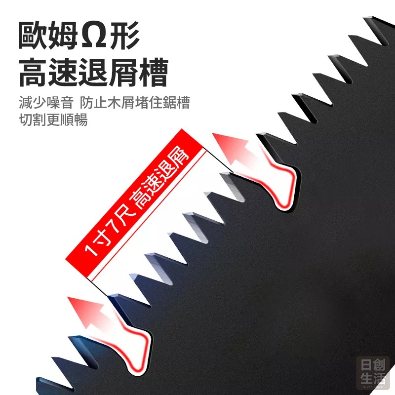 鋸樹 砍樹 手鋸 木工鋸 鋼鋸 手工鋸 鋸 便捷 折叠鋸 特厚 超速 防滑鋸子 防生銹手拉鋼鋸 日創生活-細節圖5
