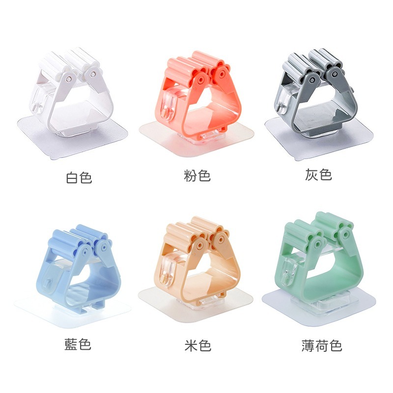 黏貼式拖把掛架 無痕拖把掛勾 拖把架 掃把架 吸盤架 浴室收納架 浴室架 掛架 拖把掛架 免釘 掛勾 收納-細節圖3