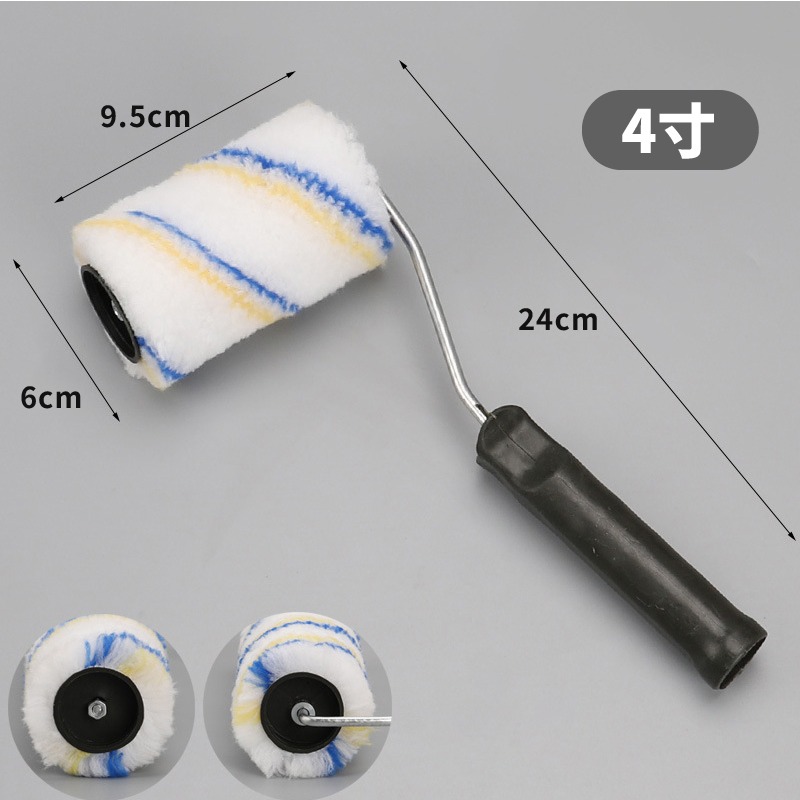 滾筒式油漆刷 4寸 6寸 8寸 10寸 油漆DIY  油漆滾輪 油漆刷 滾刷 小滾刷 迷你滾刷 滾筒刷-細節圖3