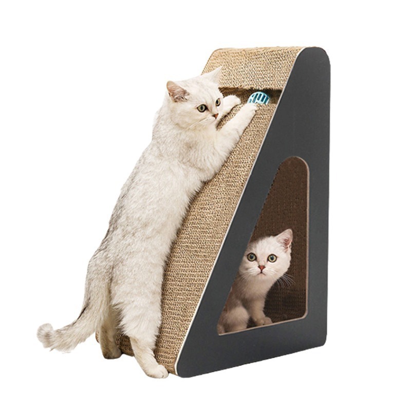 【7-ELEVEN 門市團購】立體貓抓板(附鈴噹球)-細節圖2