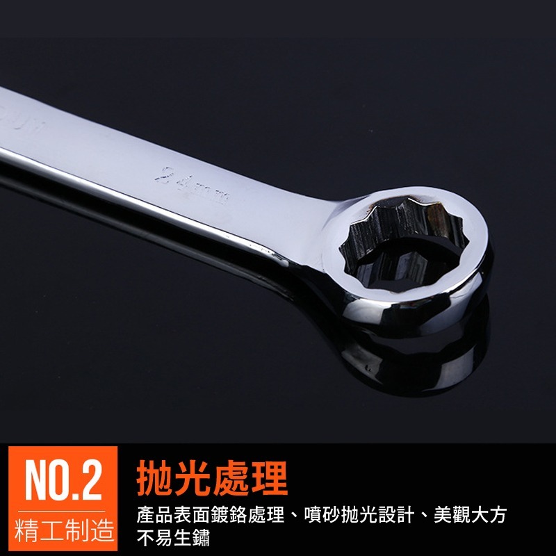 鏡面兩用板手 扳手 板手工具組 六角扳手 套筒板手 大開口扳手 板手組 內六角扳手-細節圖3
