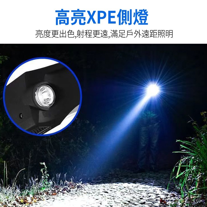 頭燈揮手感應式 强光頭燈 USB充電式感應頭燈 工作頭燈 露營頭燈 cob頭燈 釣魚頭燈 登山頭燈 戶外燈修車-細節圖4
