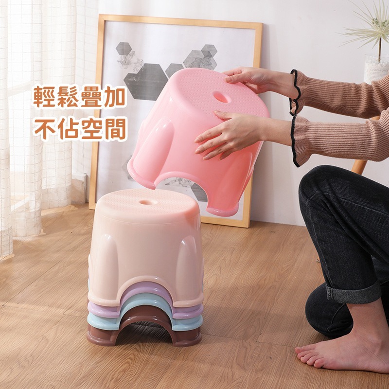 小凳子 塑膠椅 加厚圓凳 踩腳凳 椅凳 椅子 小圓椅 小椅凳 小椅子 圓凳 矮凳-細節圖6