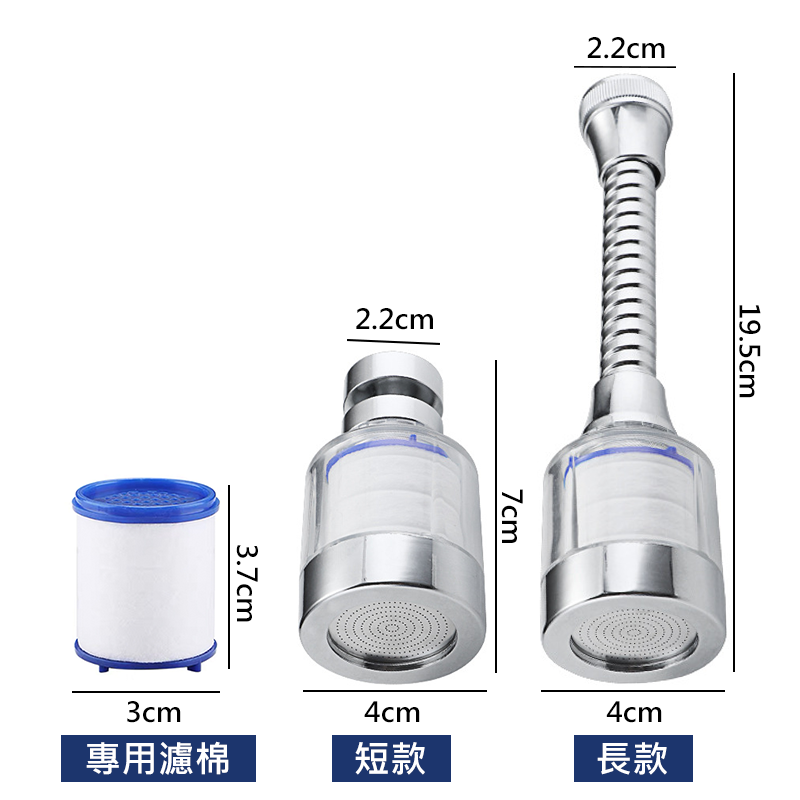 透明 水龍頭過濾器 過濾器專用濾棉 過濾 廚房水龍頭 節水器 水龍頭 濾心 濾芯 五金工具-細節圖6