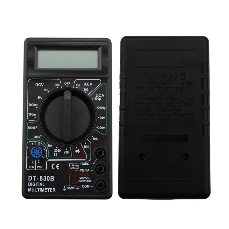 迷你三用電表 數位顯示 電壓表 電流表 電表 萬用電表 電子式 三用電表 DT-830B-細節圖6