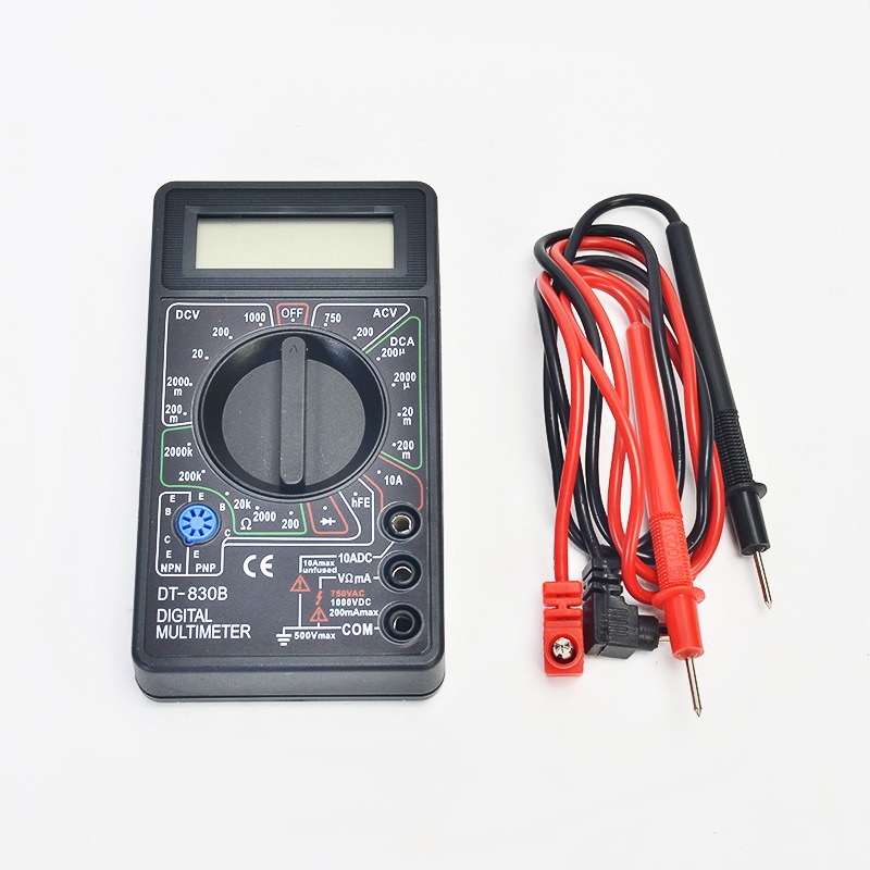 迷你三用電表 數位顯示 電壓表 電流表 電表 萬用電表 電子式 三用電表 DT-830B-細節圖7