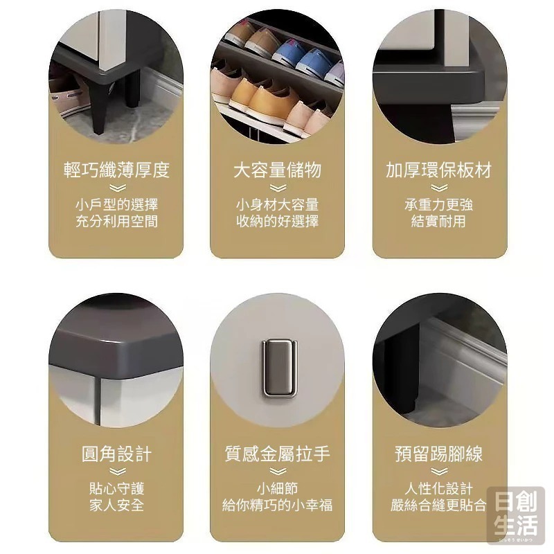【宅配限定】超薄玄關鞋櫃 超薄鞋櫃 鞋櫃鞋架 鞋櫃收納櫃 簡易鞋架 鞋櫃玄關 收納鞋櫃 鞋架收納省空間 日創生活-細節圖6