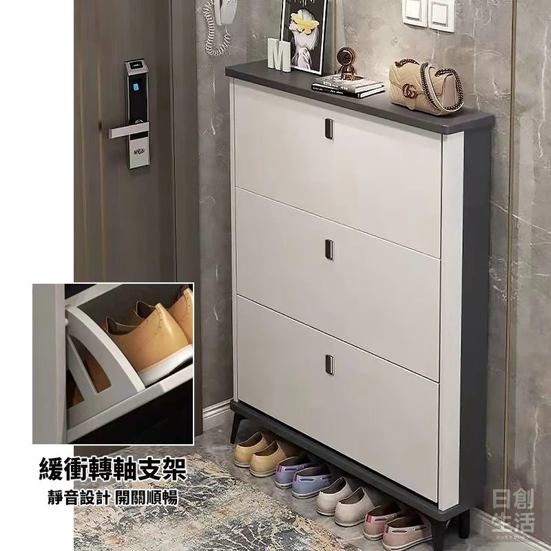 【宅配限定】超薄玄關鞋櫃 超薄鞋櫃 鞋櫃鞋架 鞋櫃收納櫃 簡易鞋架 鞋櫃玄關 收納鞋櫃 鞋架收納省空間 日創生活-細節圖7