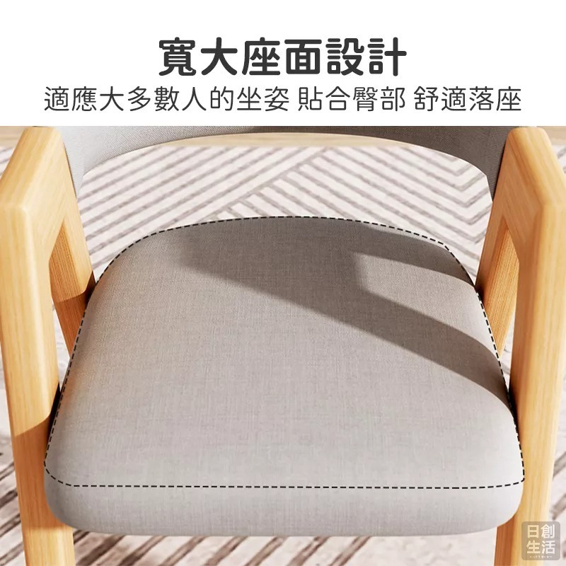 【宅配限定】北歐風實木椅 餐椅 餐桌椅 化妝椅 辦公椅 北歐椅 餐廳椅 接待椅 北歐餐椅 梳妝椅 電腦椅 休閒椅-細節圖5