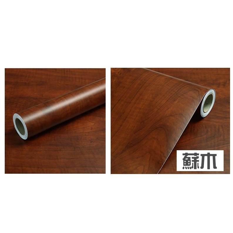 壁紙 木紋貼 寬度40CM 防水自黏 PVC 木紋壁貼 壁貼 貼紙 牆貼 波音軟片 木紋 桌面貼-細節圖8