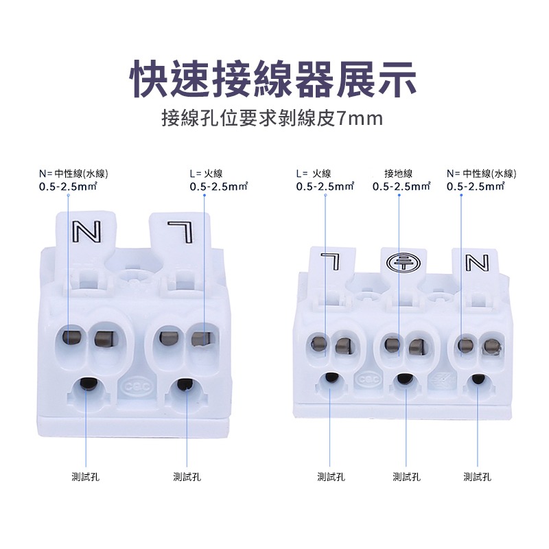 崁燈 快速接線器 含稅 按壓式 接線端子 電線連接器 接線器 快速接頭 LED 對接 五金工具-細節圖4