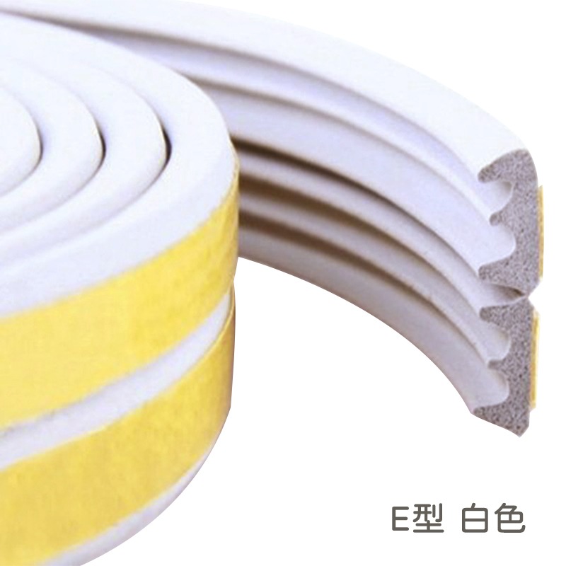 門窗 密封條 D型 E型 帶背膠 門窗防風隔音 門縫條 氣密條 門擋條 縫隙條 防塵條 防撞 隔音-細節圖5