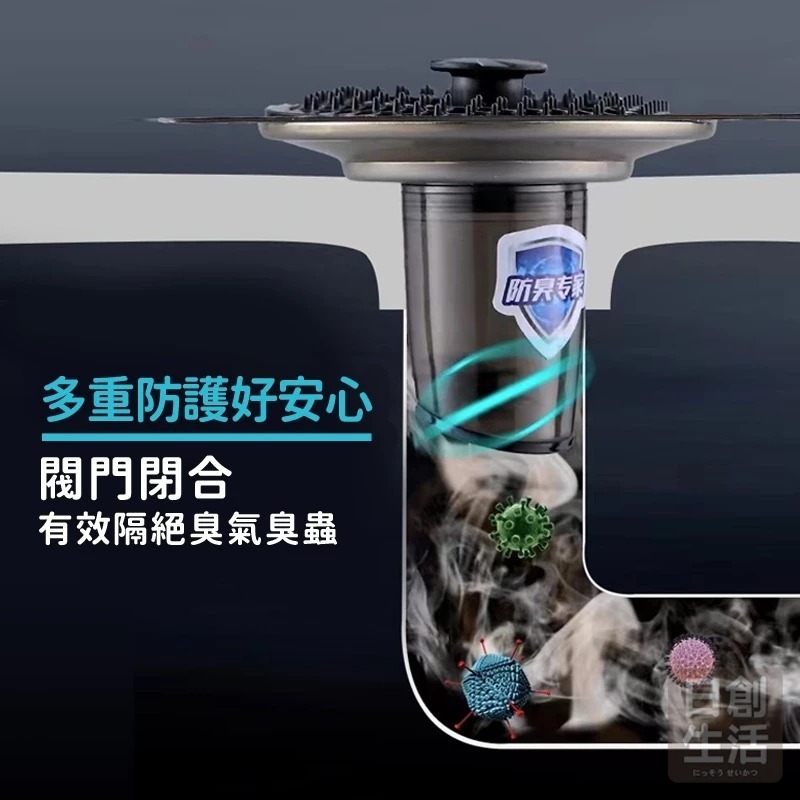 不鏽鋼金屬防臭地漏 地漏 地漏過濾網 地漏防臭 排水孔防臭 排水孔 不鏽鋼地漏 地漏蓋-細節圖5