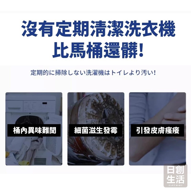 洗衣機清潔劑 洗衣機清潔 洗衣槽清潔 洗衣水槽 清洗洗衣機 洗衣機清洗 水槽清潔錠 日創生活-細節圖7