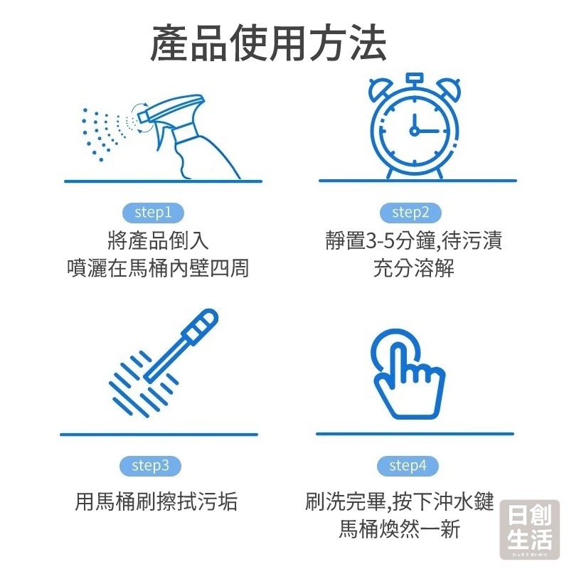 草酸尿垢清潔劑 馬桶清潔劑 尿垢清潔劑 日本清潔劑 廁所清潔劑 廁所清潔 草酸清潔劑 除垢劑 日創生活-細節圖7