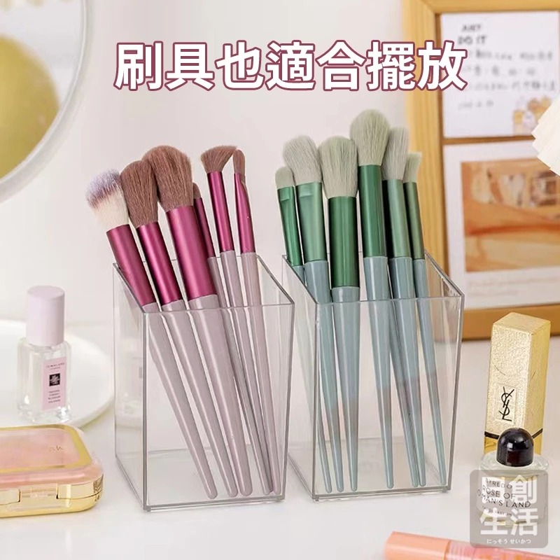 方形壓克力透明筆筒 筆筒 壓克力筆筒 壓克力收納 筆桶 透明筆筒 筆筒收納 文具收納盒 文具收納 日創生活-細節圖4