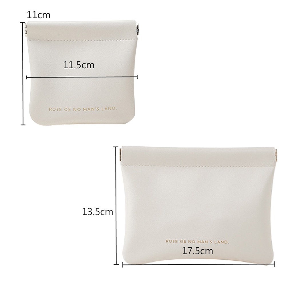 耳機充電線收納袋 彈力收納包 彈片收納袋 自動開合收納包 皮革零錢包 保護套 收納包 收納袋 隨身包 日創生活-細節圖7