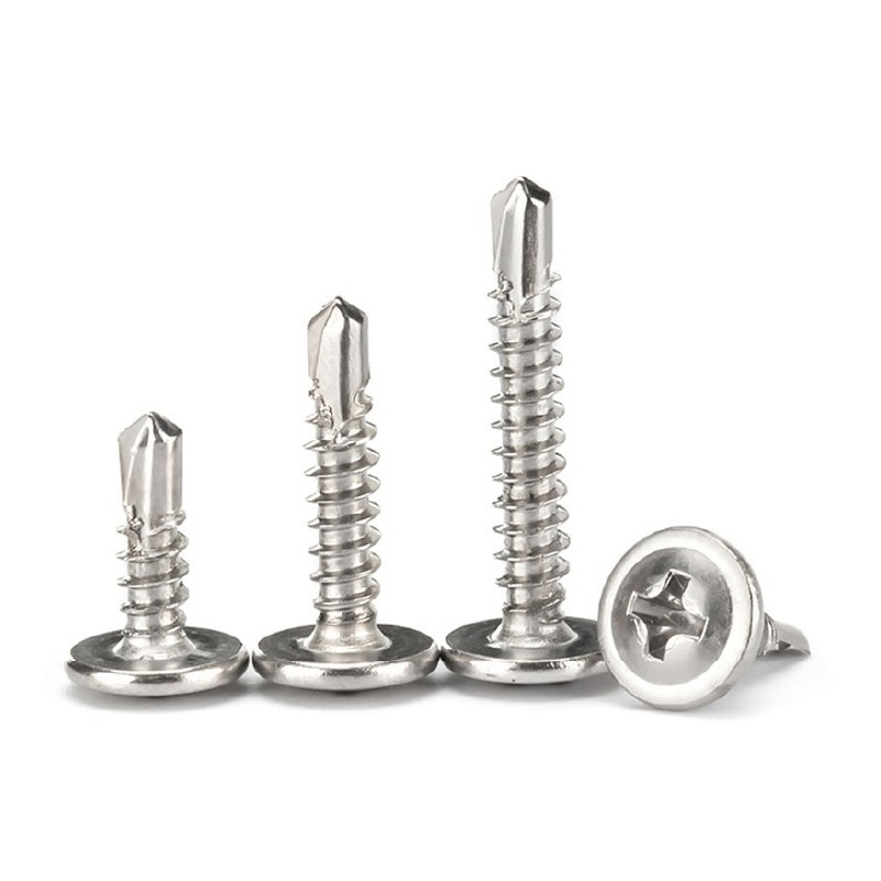 410不鏽鋼 鑽尾螺絲 水泥螺絲 鑽頭螺絲 自攻螺絲 水泥鑽尾 不鏽鋼螺絲 皿頭 窗戶螺絲 屋頂螺絲 日創生活-細節圖2