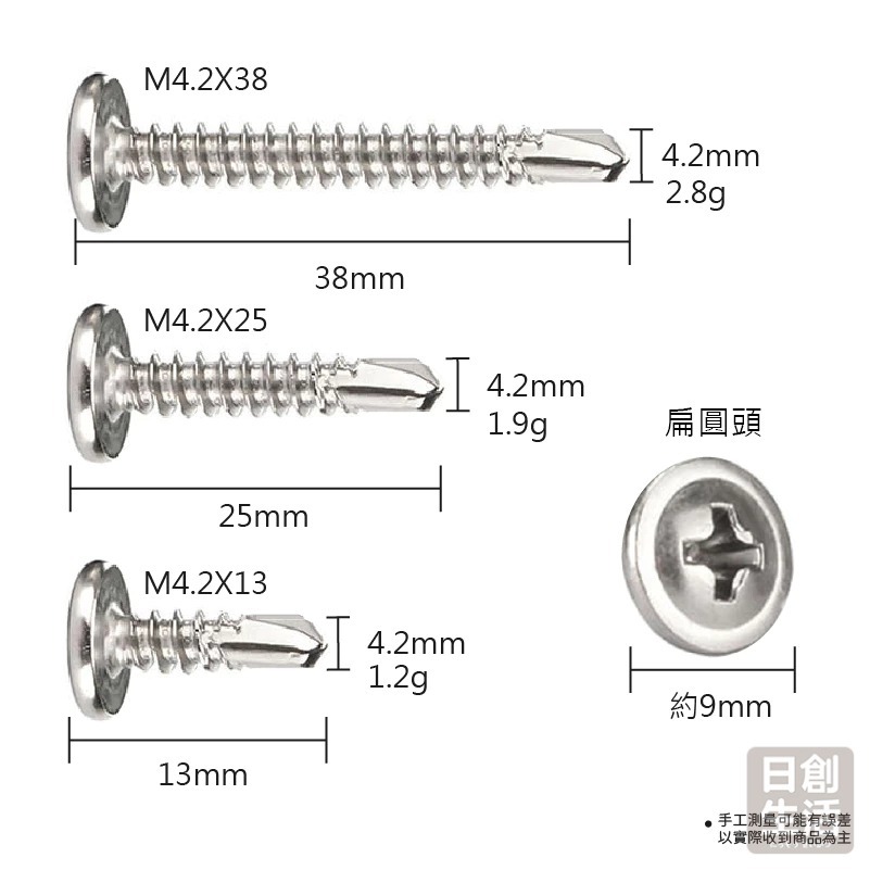 410不鏽鋼 鑽尾螺絲 水泥螺絲 鑽頭螺絲 自攻螺絲 水泥鑽尾 不鏽鋼螺絲 皿頭 窗戶螺絲 屋頂螺絲 日創生活-細節圖7