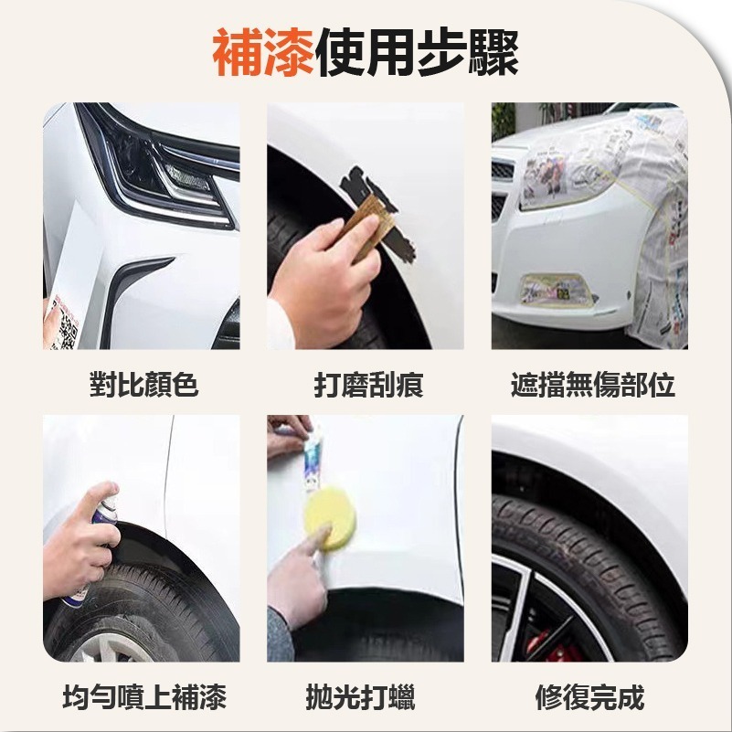 汽機車劃痕修補噴漆 300ML 刮痕修補漆 增亮劑 汽車補漆 車漆修復 刮痕修復 汽車噴漆-細節圖6