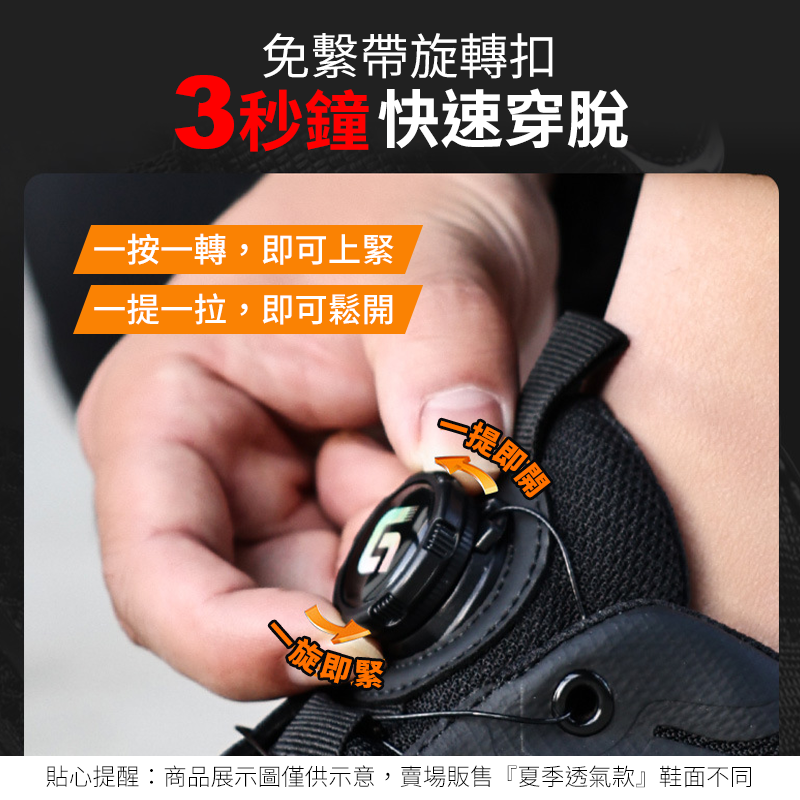 【零碼出清】透氣防砸穿刺工作鞋40-45碼 輕量工作鞋 勞保鞋 防護鞋 防砸鋼頭鞋 工地鞋 戶外鞋 登山鞋-細節圖3