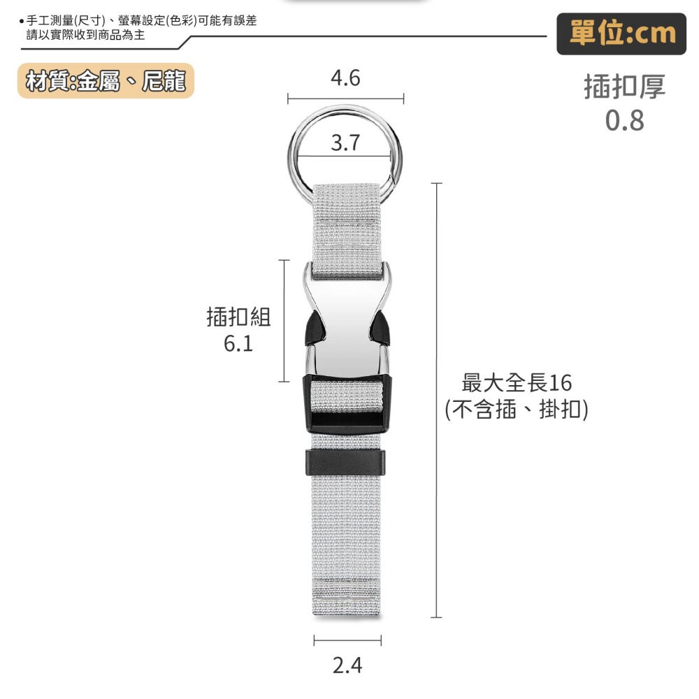 行李箱萬用掛勾 多功能行李掛扣 行李綁帶 行李掛環 嬰兒車掛勾 旅行綁帶 掛帶 掛扣 拉桿扣環-細節圖9