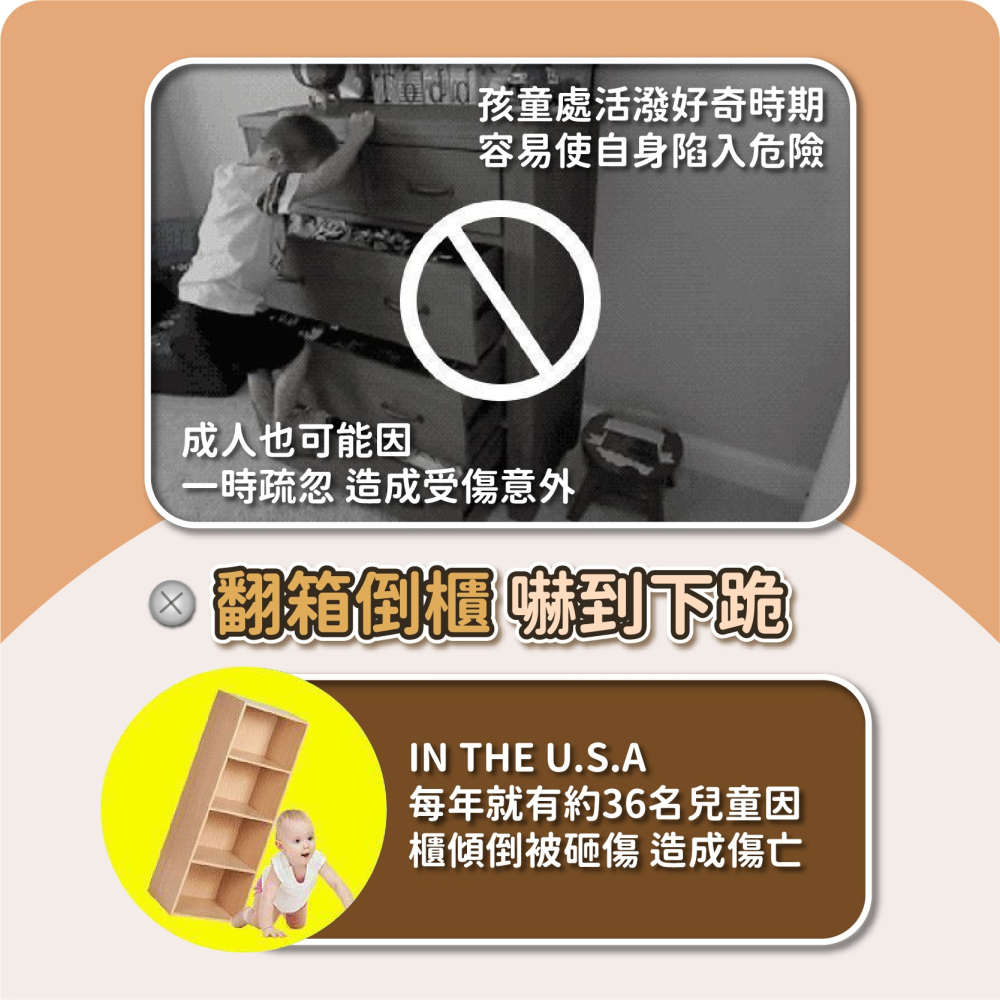 防倒固定器 電視防倒 防櫃傾倒固定器 固定扣 居家 安全 防傾倒 兒童防護 固定器 地震防護-細節圖3