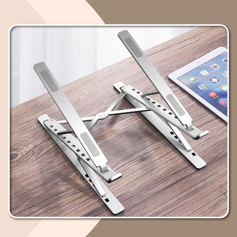 鋁合金筆電支撐架 雙層筆電架 筆電散熱支架 摺疊筆電架 電腦架 散熱架 筆電散熱器 折疊筆電架-細節圖9