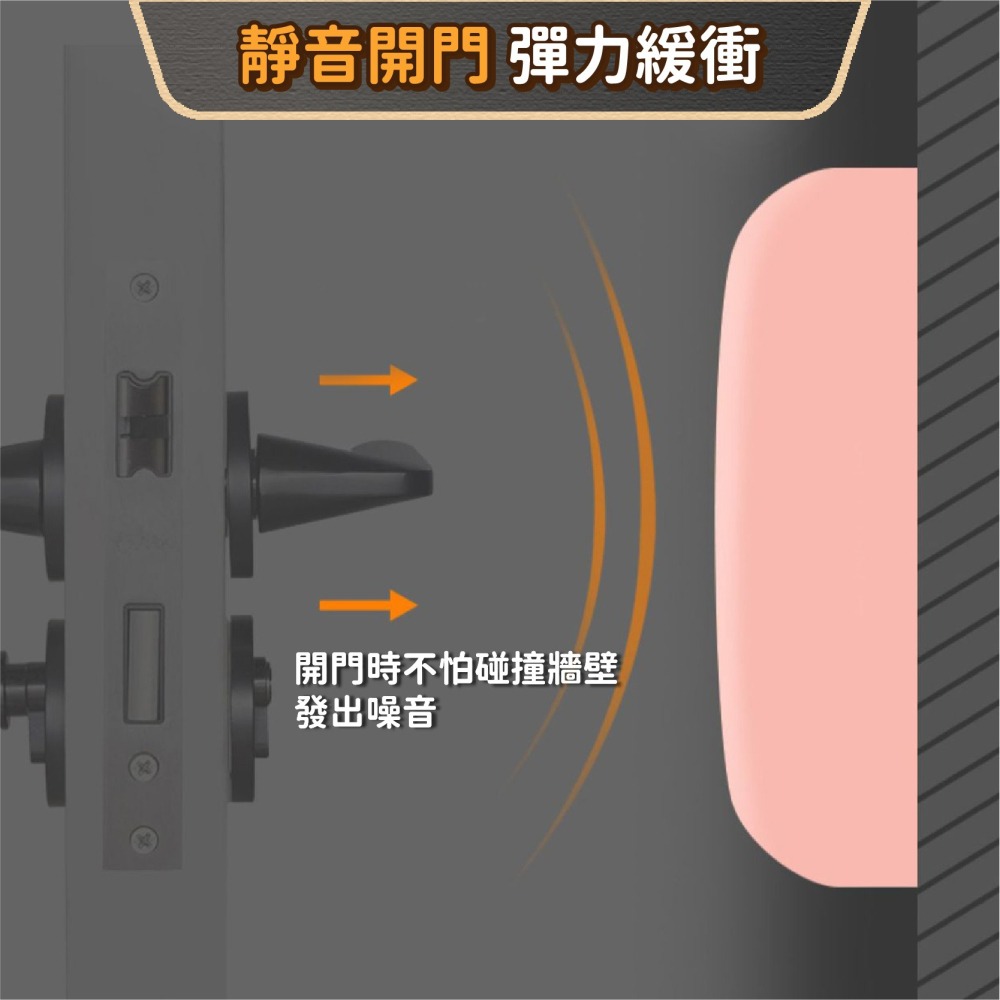 防撞門墊 防撞邊 防震墊 加厚 防撞墊 靜音門後牆面 門後牆面矽膠防撞靜音墊 門後 防角 保護墊-細節圖6