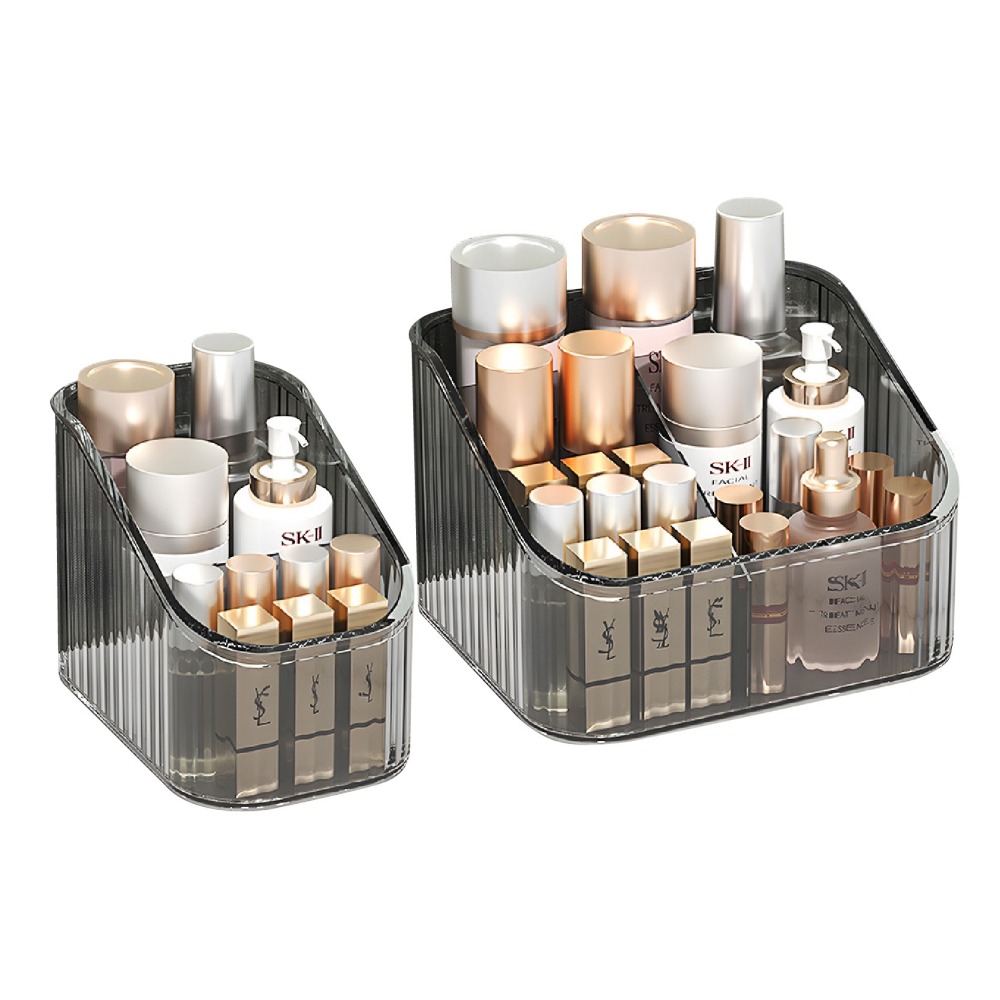 壓克力化妝品遙控器收納盒 桌面收納盒 多格收納 筆筒 文具盒 置物架 分格筆筒 分隔筆筒 桌面整理盒-細節圖2
