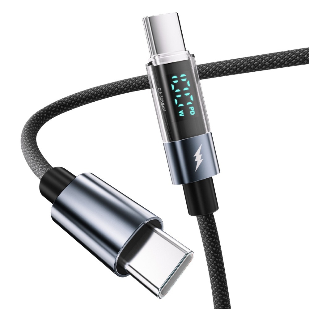 240W 數顯充電線 適用平果 三星 安卓 PD快充線 Type-C 數據線 手機傳輸線-細節圖2