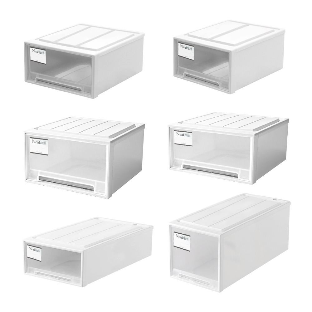 【宅配限定】日式可疊加 抽屜收納箱 70L 透明抽屜收納盒 大容量 抽屜式收納盒 抽屜收納櫃 辦公室整理盒 衣服收納箱-細節圖2