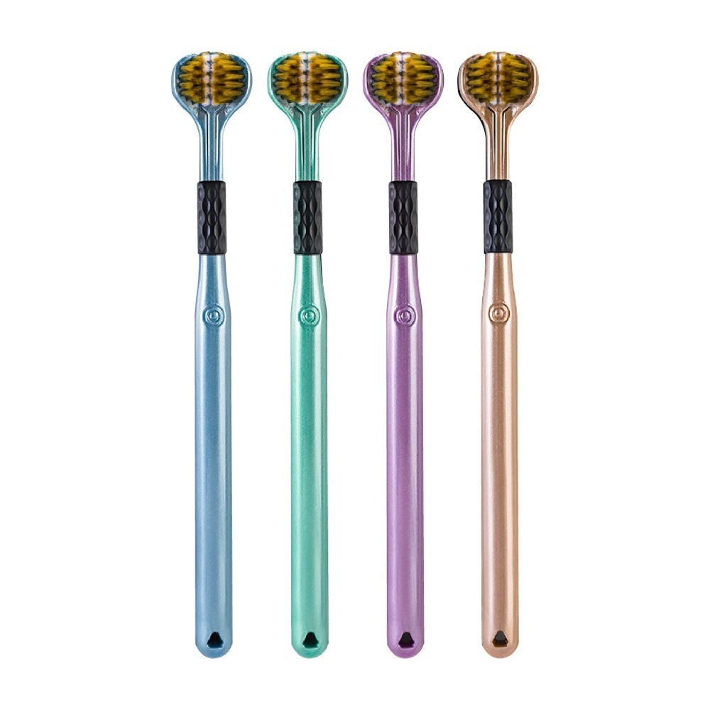 三面U型牙刷 三面軟毛牙刷 三面清潔牙刷 口腔清潔刷 三面牙刷 三頭牙刷 成人牙刷 軟毛牙刷 舌苔刷 日創生活-細節圖2