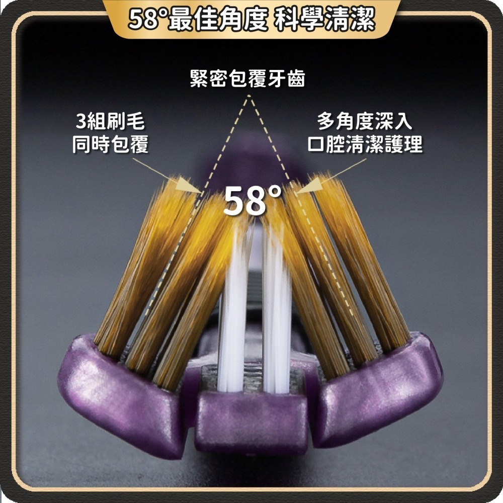 三面U型牙刷 三面軟毛牙刷 三面清潔牙刷 口腔清潔刷 三面牙刷 三頭牙刷 成人牙刷 軟毛牙刷 舌苔刷 日創生活-細節圖5